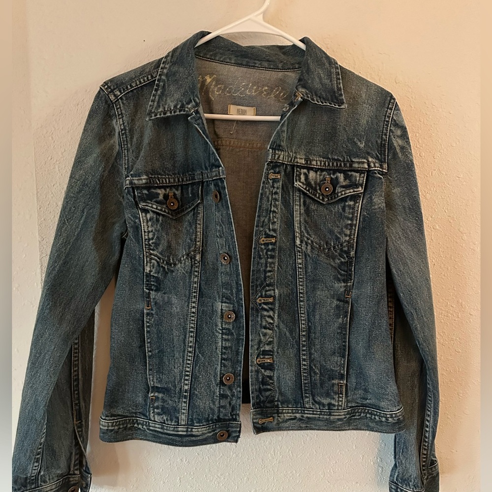 Madewell Cropped Denim Jean Jacket